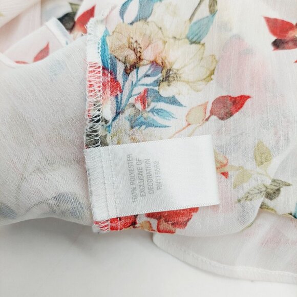 Disney Beauty and the Beast Lace Cold Shoulder Floral Top Women's Size Small - Picture 7 of 9